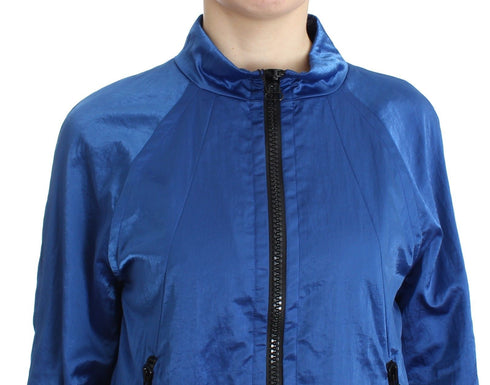 GF Ferre Blue Bomber Jacket Coat Blazer Short Nylon